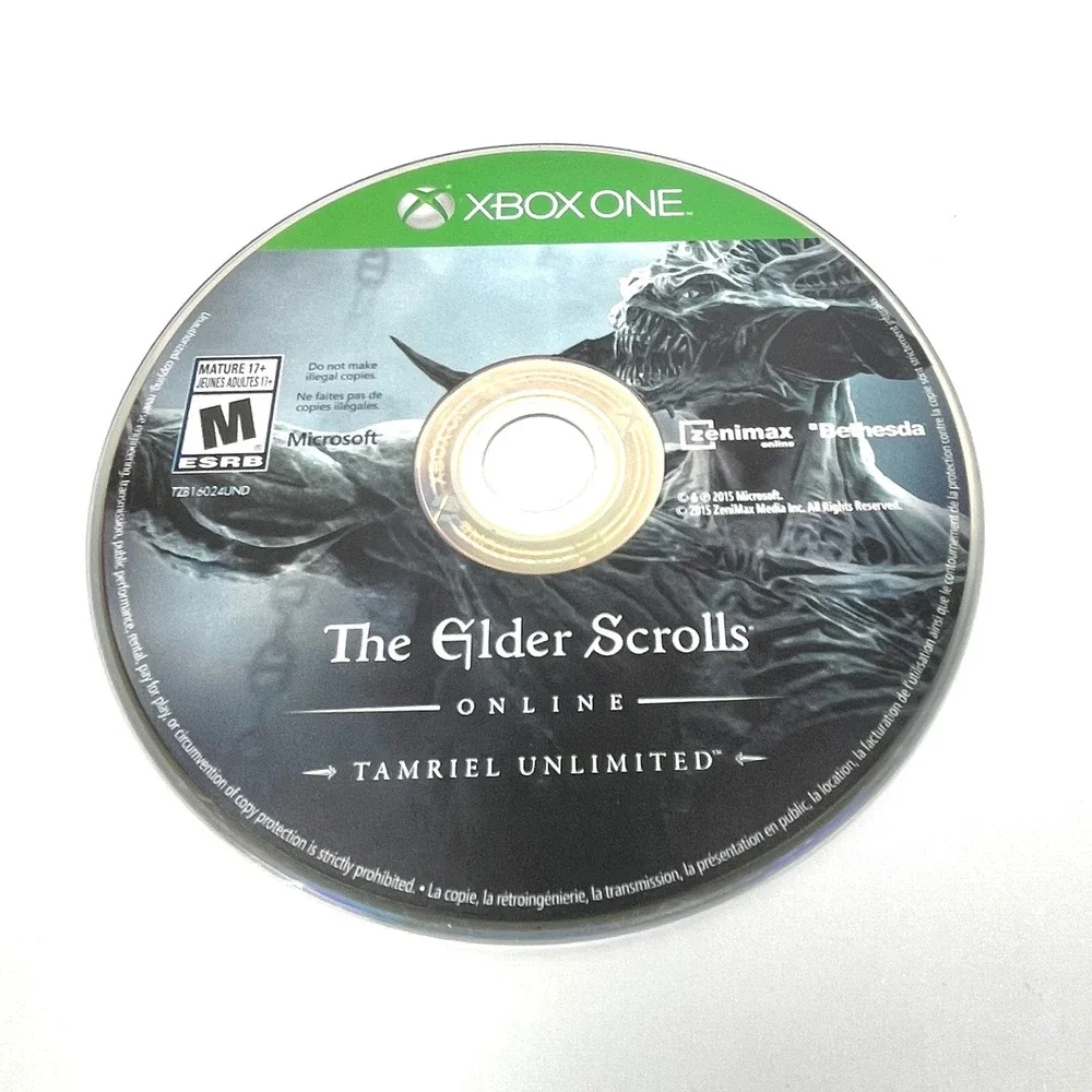 The Elder Scrolls Online Tamriel Unlimited Xbox One Complete CIB Tested Manual